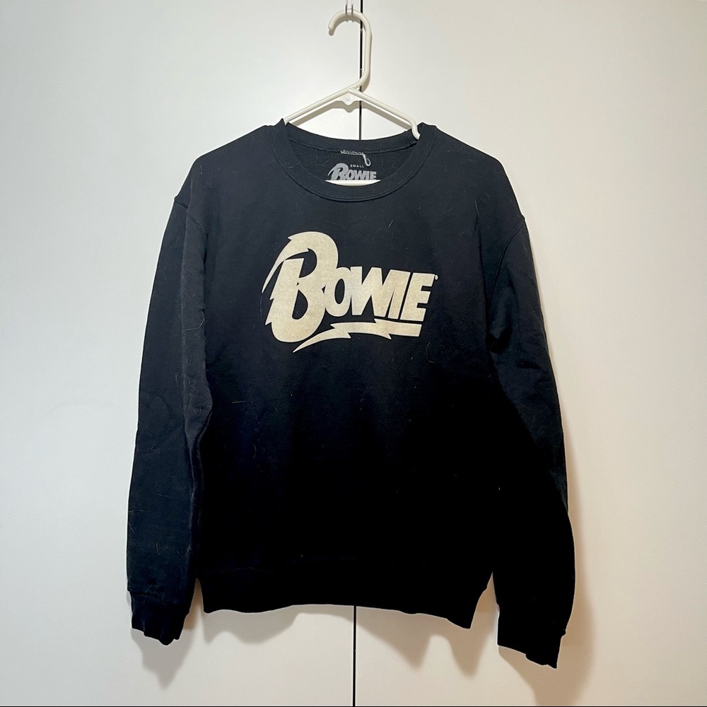 David Bowie sweatshirt Brooklyn museum